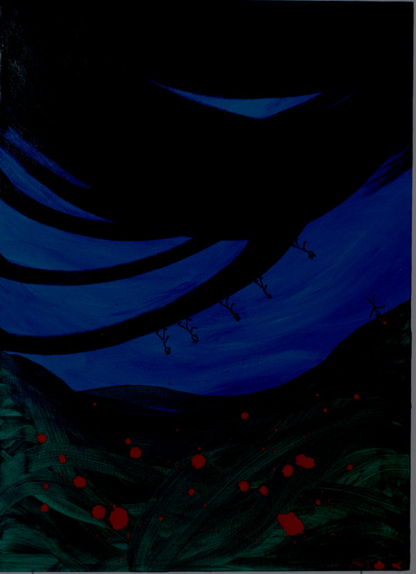 Ahnungslos - Acryl auf Leinwwand - 50x70 cm