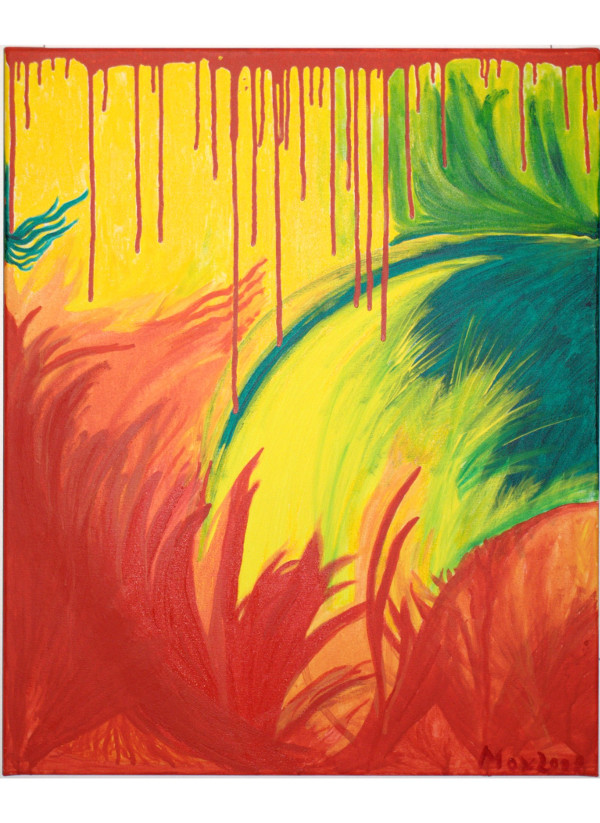 Mox * Chaos1 - Acryl auf Leinwand - 80x100 cm