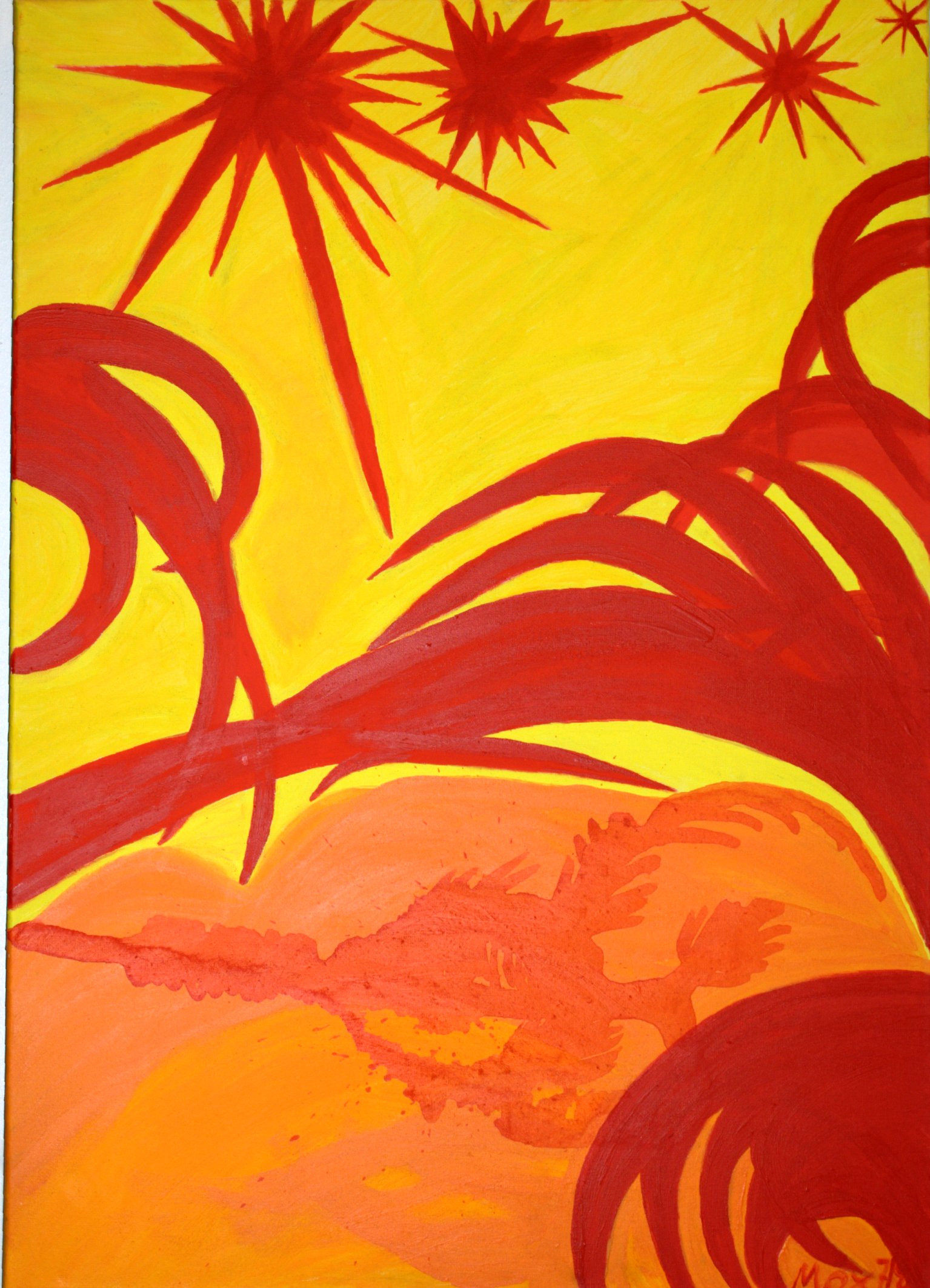 Mox * Chaos 4 - Acryl auf Leinwand - 70x100 cm