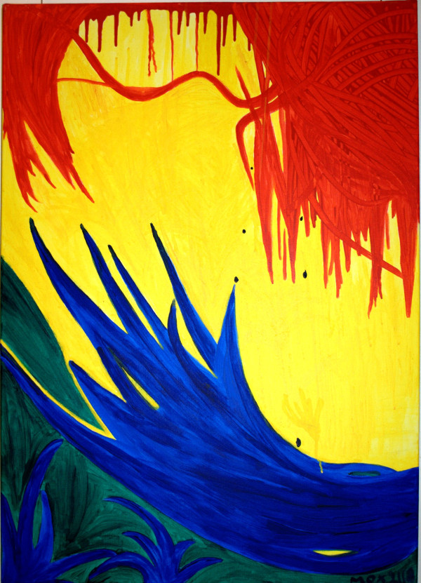 Mox * Chaos 5 - Acryl auf Leinwand - 70x100 cm